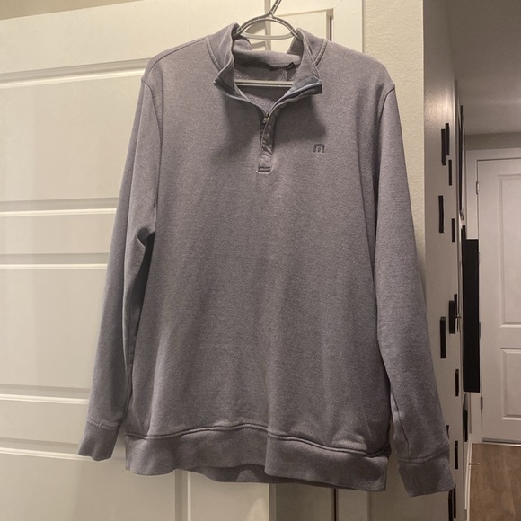 Travis Mathew Quarter Zip Pullover Sweater Gray Golf Men’s XL - Picture 6 of 11